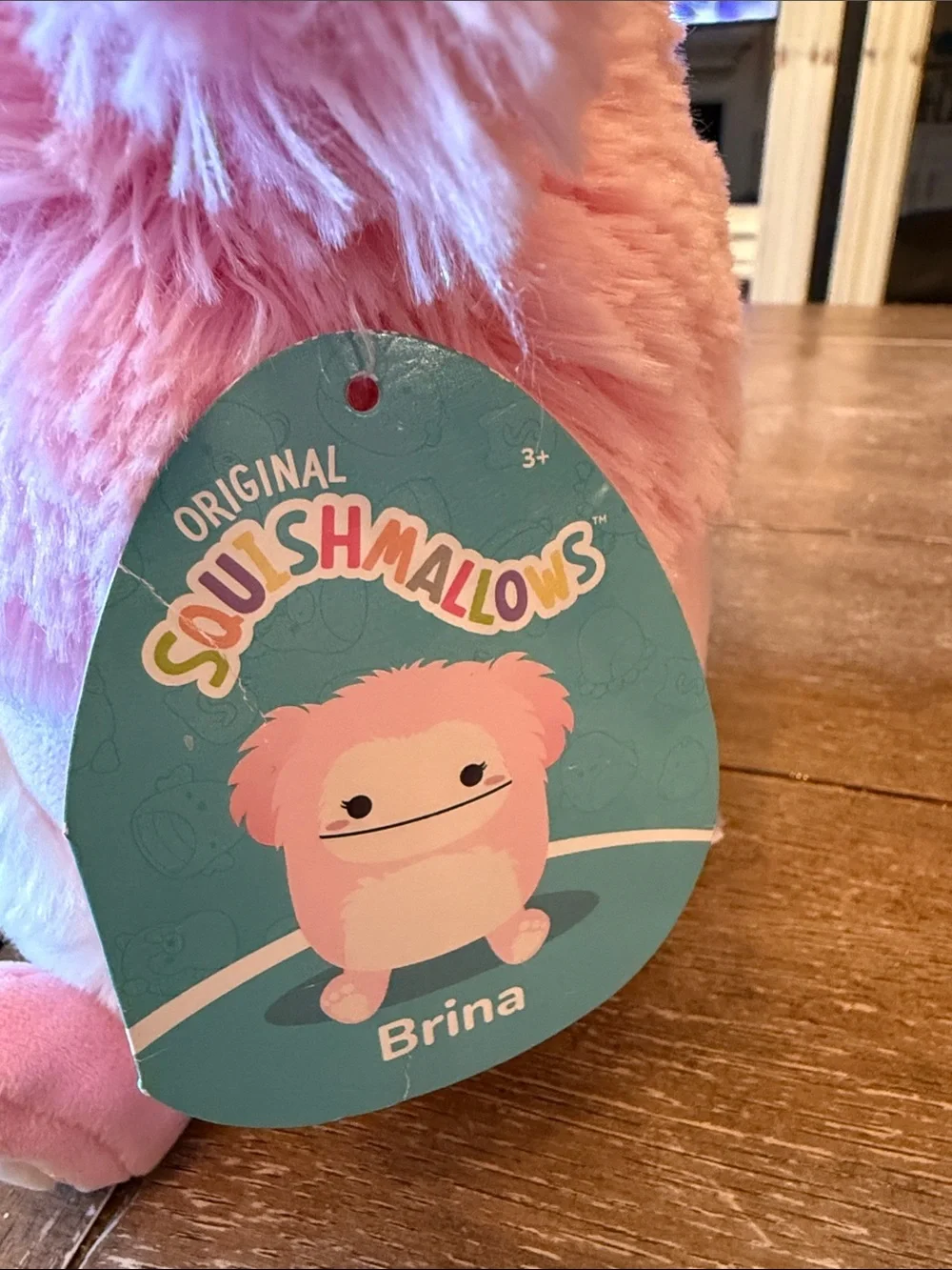 Squishmallow Brina NWT Plush Pink Soft Cuddly Plush